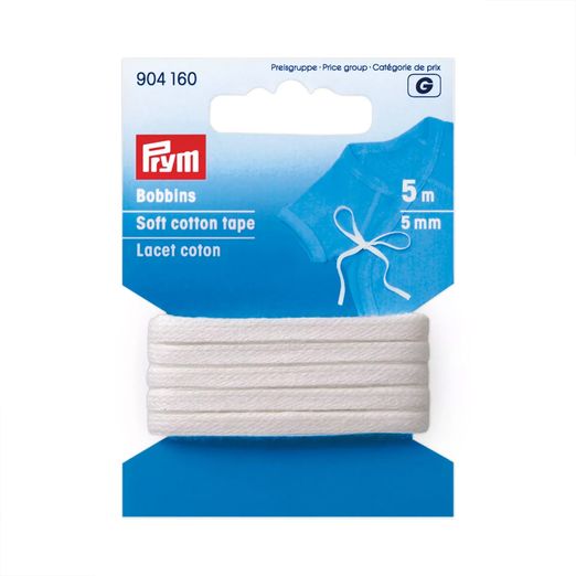 PRYM Bobbins Baumwollband - 5mm - 5m Länge