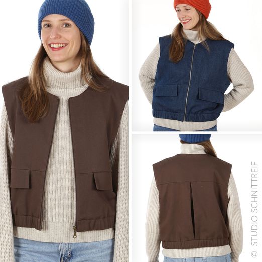 Weste - FRAU BORA - Schnittmuster eBook