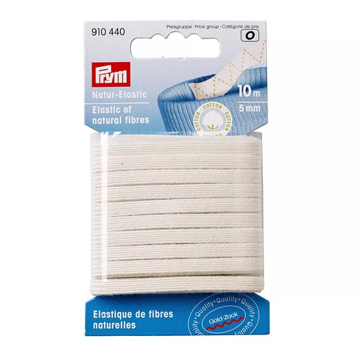 PRYM Natur-Elastic rohweiß - 5mm - 10m Länge