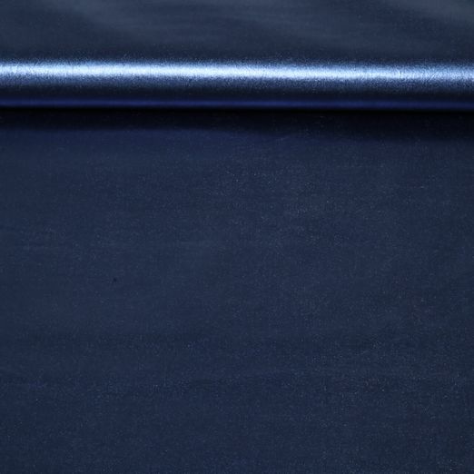Baumwolle Metallic - Folie Blau