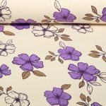 Sweat Natural - Fleurs Naturel Violet gratté