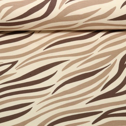 Sweat Natural -  Zebra Natur Braun Angeraut