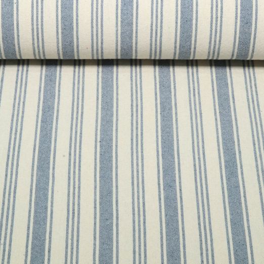 Baumwolle Webware - Küchentuch Streifen Beige Jeans