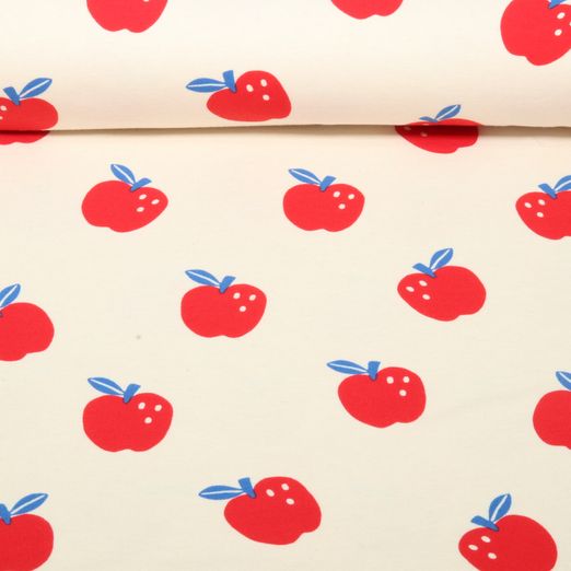 Bio Jersey Natural - Äpfel Natur