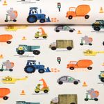 Jersey - Impression numérique Véhicules Et Animaux Beige