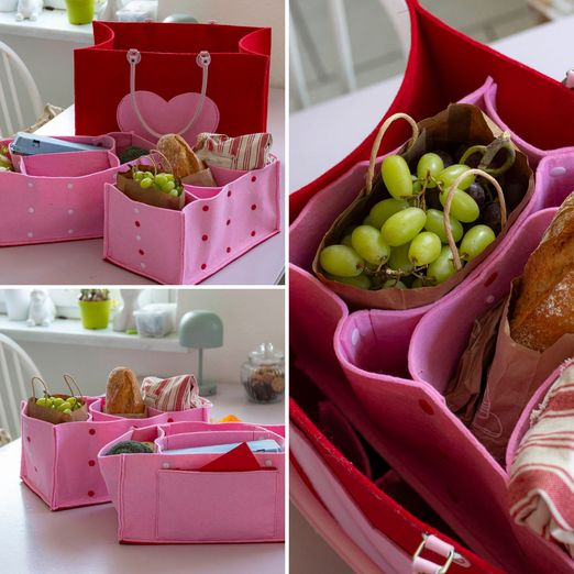 Freebie - Marktkorb-Organizer Mercado - Gratis Schnittmuster