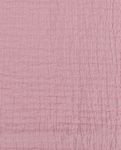 Mussola di cotone - smocked a tinta unita rosa