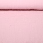 Gaze de coton - Moirée Uni Rose