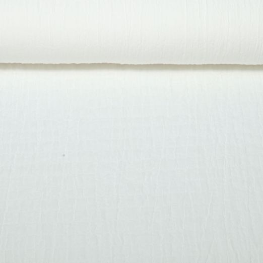 Gaze de coton - Moirée Uni Ecru