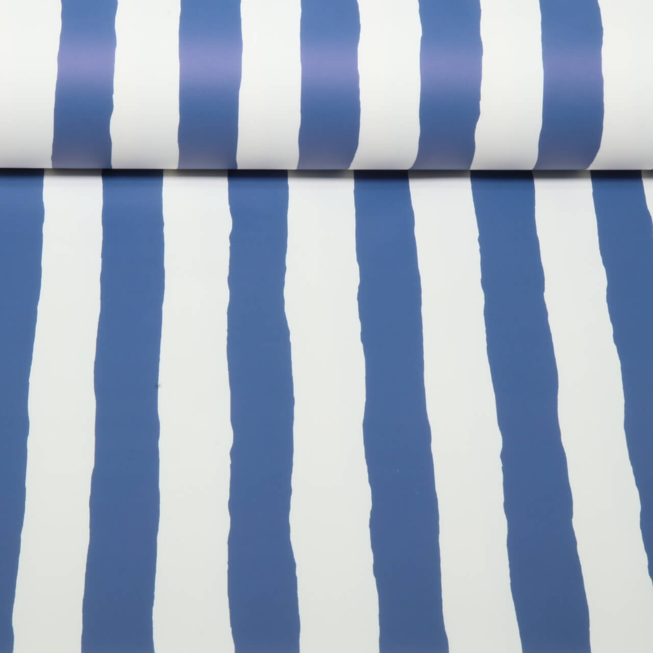 Regenjackenstoff - Streifen Weiß Blau-0 Regenjackenstoff - Streifen Weiß Blau-0