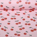 Regenjackenstoff - Kirschen Rosa