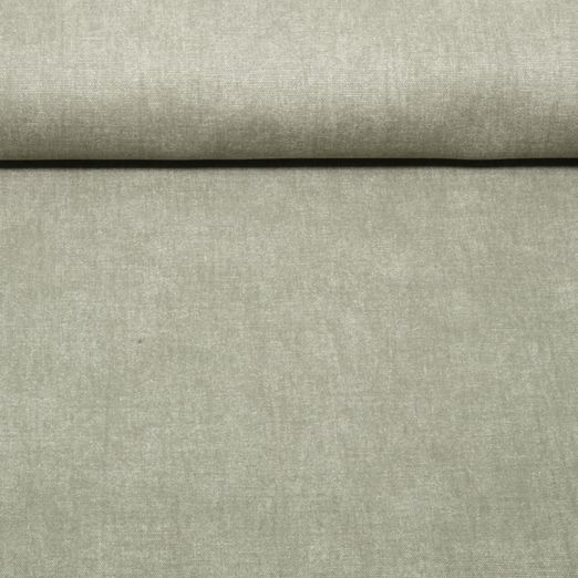 Toile canevas prélavée - Pre-Washed Uni Mélange Vert militaire