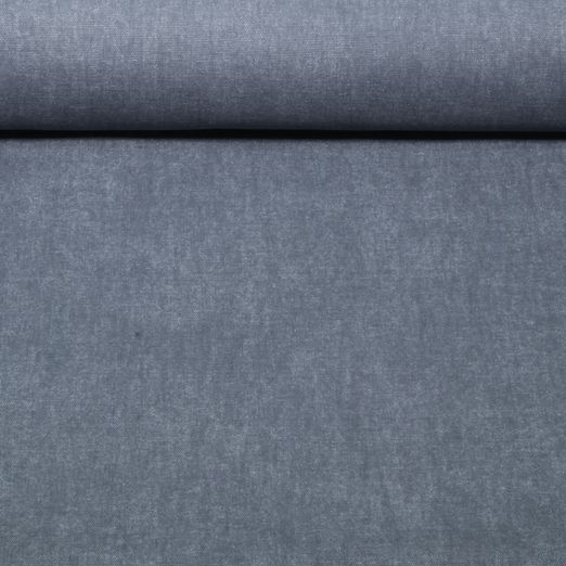 Toile canevas prélavée - Mélange Bleu foncé