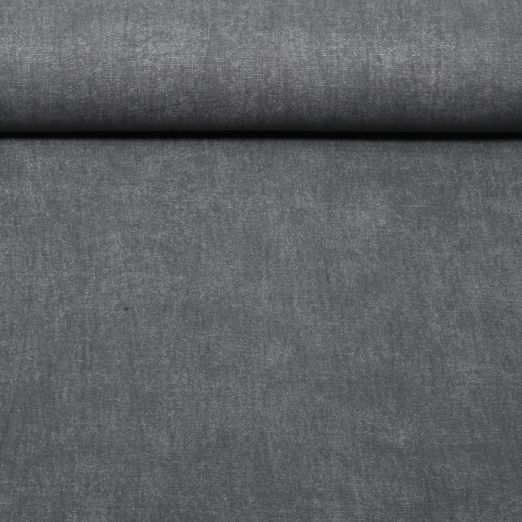 Toile canevas prélavée - Mélange Uni Noir Toile canevas prélavée - Mélange Uni Noir