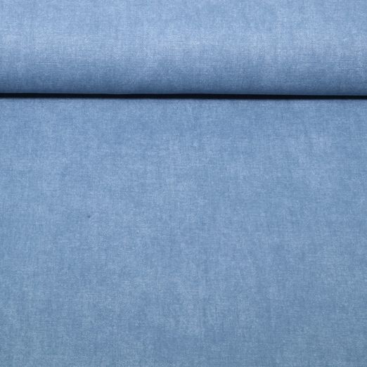 Toile canevas prélavée - Mélange uni Jeans Toile canevas prélavée - Mélange uni Jeans