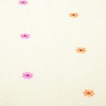 Teddy - Vyšívané smajlíky Ecru Orange Teddy - Vyšívané smajlíky Ecru Orange