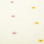 Teddy - Vyšívané smajlíky Ecru Yellow