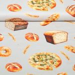 Baumwoll-Webware - Digital Brotmix Grau