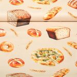 Baumwoll-Webware - Digital Brotmix Beige