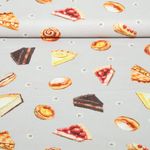 Baumwoll-Webware - Digital Kuchenmix Grau Baumwoll-Webware - Digital Kuchenmix Grau