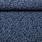 Hosenjeans - Jacquard Leomuster Dunkelblau Extrabreit