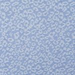 Tissu jeans pantalon - Motif léopard bleu clair extra large