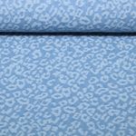 Hosenjeans - Jacquard Leomuster Hellblau Extrabreit
