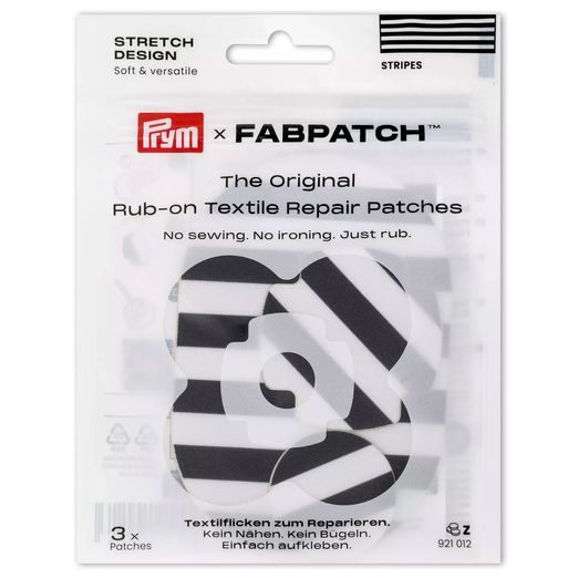 PRYM Rub-on Patch STRETCH Design - 3 Stück - Stripes