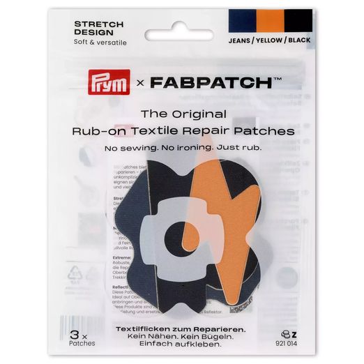 PRYM Rub-on Patch STRETCH Design - 3 Stück - Wolke/Blitz