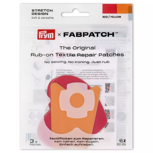 PRYM Rub-on Patch STRETCH Design - 3 Stück - Krone/Herz