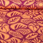 Viscose - Stretch Tropical Aubergine Viscose - Stretch Tropical Aubergine
