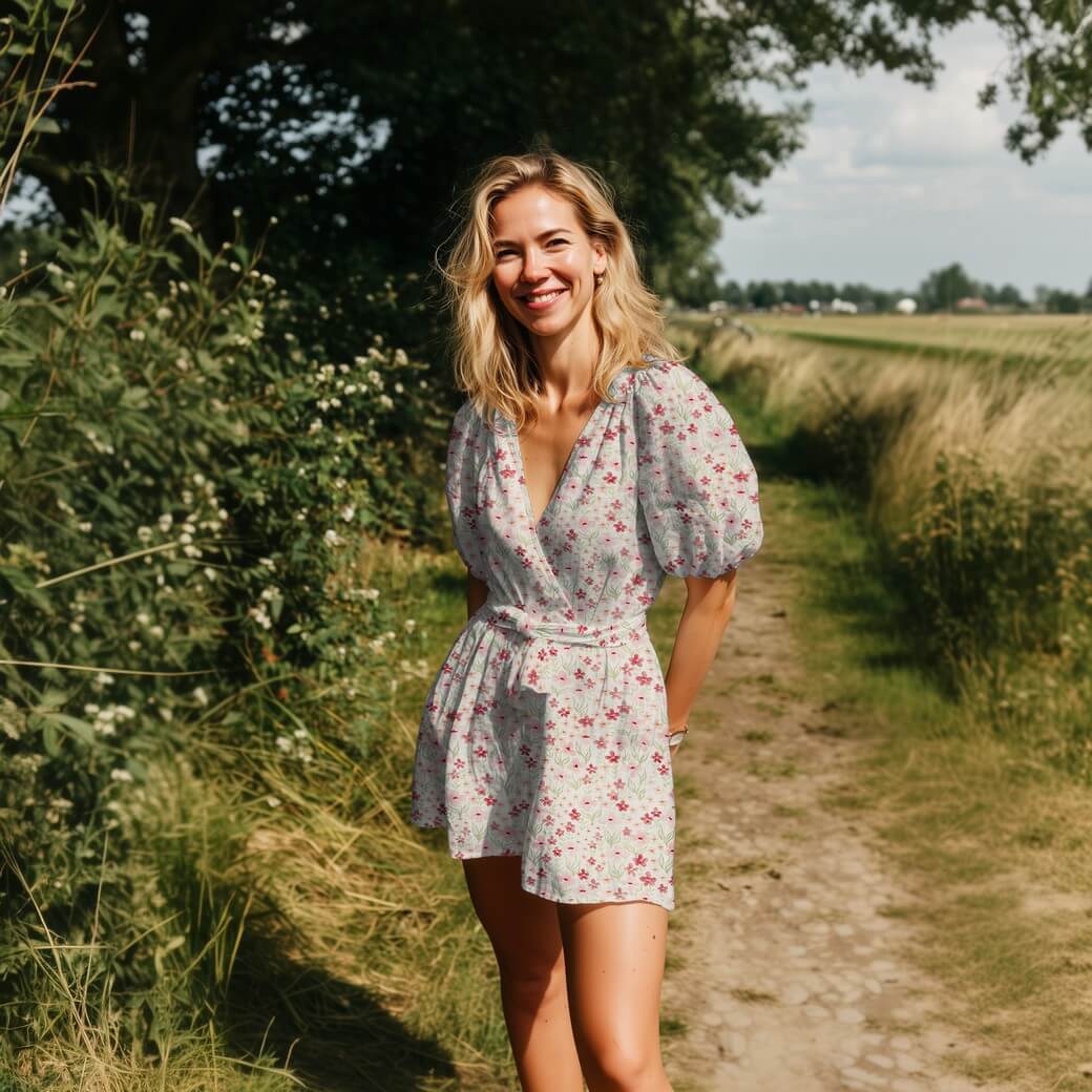 Gaze de coton - Double gaze numérique Jardin de fleurs Ecru-1 Gaze de coton - Double gaze numérique Jardin de fleurs Ecru-1