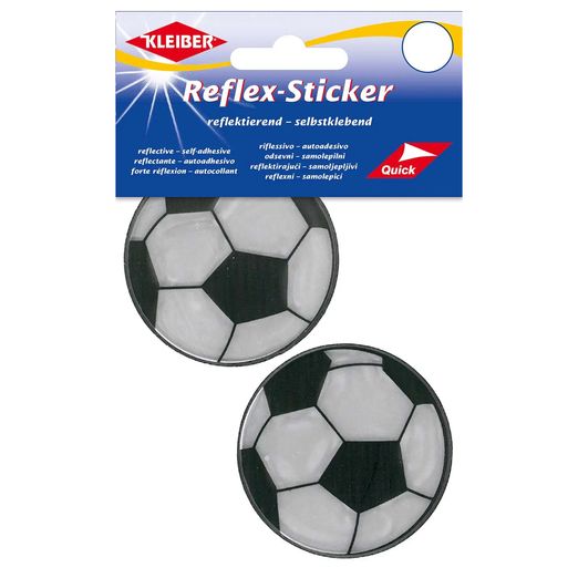 Reflex-Sticker Fußbälle - Ø 6,5 cm - 2 Stück