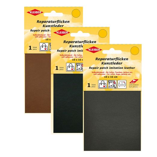 Reparaturflicken Kunstleder - 10 x 16cm - selbstklebend
