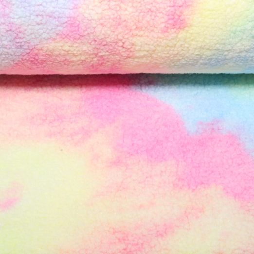 Polaire teddy - arc-en-ciel Tie and Dye Multicolore