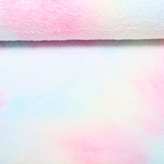 Polaire teddy - arc-en-ciel tie and dye pastel Polaire teddy - arc-en-ciel tie and dye pastel