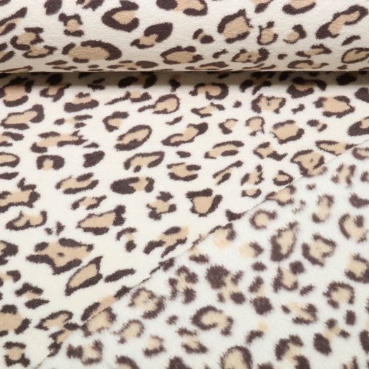 Polaire ultra douce - Mega Soft Double Léopard Beige Polaire ultra douce - Mega Soft Double Léopard Beige