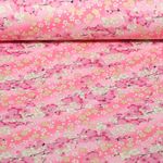 Baumwoll-Webware - Kirschenblüten Rosa Gold Baumwoll-Webware - Kirschenblüten Rosa Gold