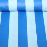 Beschichtete Baumwolle - Blockstreifen Hellblau Blau Beschichtete Baumwolle - Blockstreifen Hellblau Blau