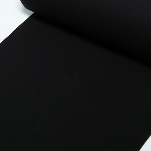 Bord-côte rainuré - Uni Noir