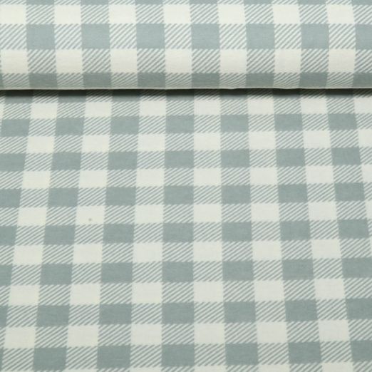 Baumwoll-Flanell - Karo Salbeigrün