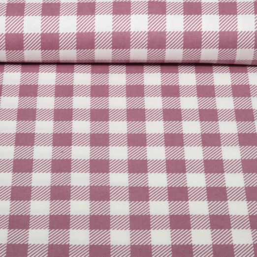 Baumwoll-Flanell - Karo Mauve
