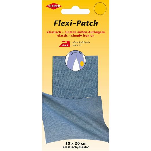 Flexi-Patch zum außen Aufbügeln - jeans hell