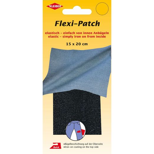 Flexi-Patch zum innen Aufbügeln - jeans dunkel