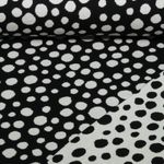 Bio Jacquard Jersey - Queens of Hearts Pop of Love Doubleface Schwarz