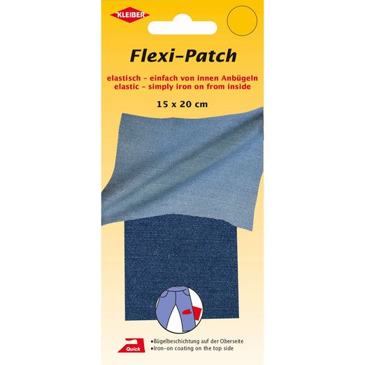 Flexi-Patch zum innen Aufbügeln - jeans mittelblau