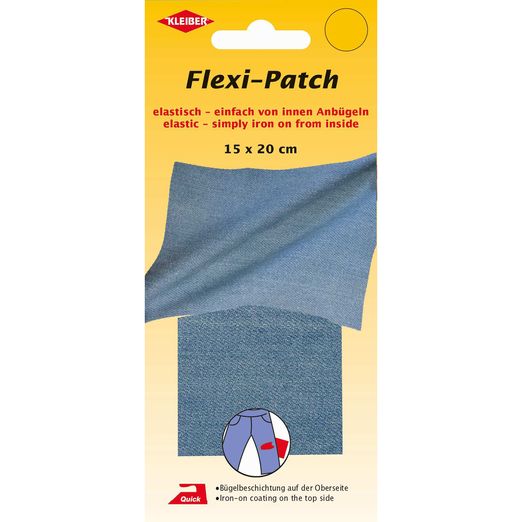 Flexi-Patch zum innen Aufbügeln - jeans hellblau