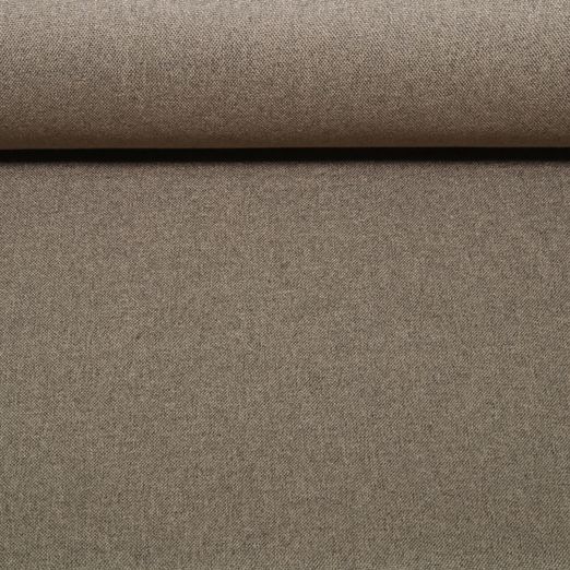 Tissu pour rideaux Dimout - Marron Mélange Teint dans la masse