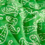 Voile di cotone - verde astratto batik