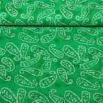 Voile de coton - Batik Abstrait Vert